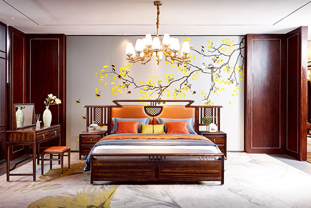 新中式家具床TM9909 新中式家具床TM9909